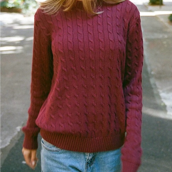 Bundle lot of 4 Brandy Melville Sweaters - 3 blue 1 burgundy - Picture 12 of 15